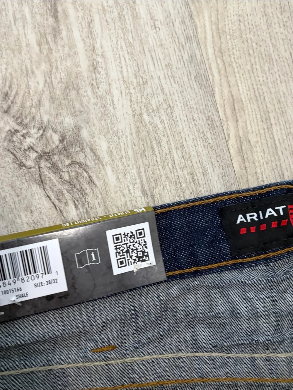 Ariat FR M5 Slim Straight Jeans 38x32 CAT 2 Flame Resistant Work Pants Dark New